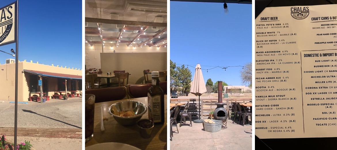 Chala's Wood Fire Grill Menu