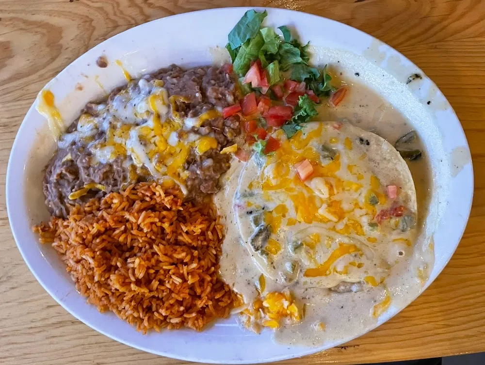 Green Enchilada Plate